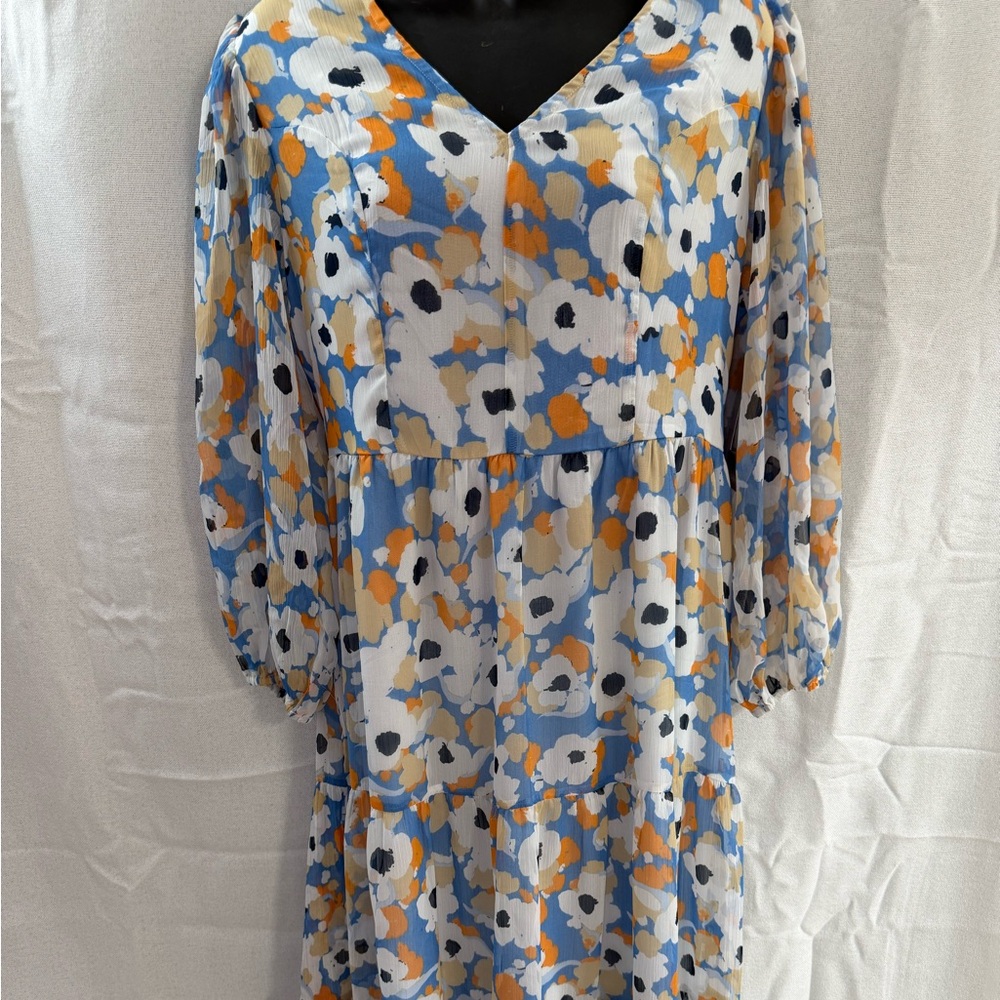 Joie Multicolor Floral Long Sleeve Dress